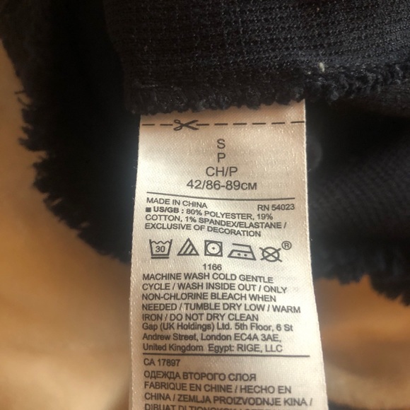 Banana Republic Navy Blue Knit Boucle Ruffle Sleeve Top S - Picture 10 of 14